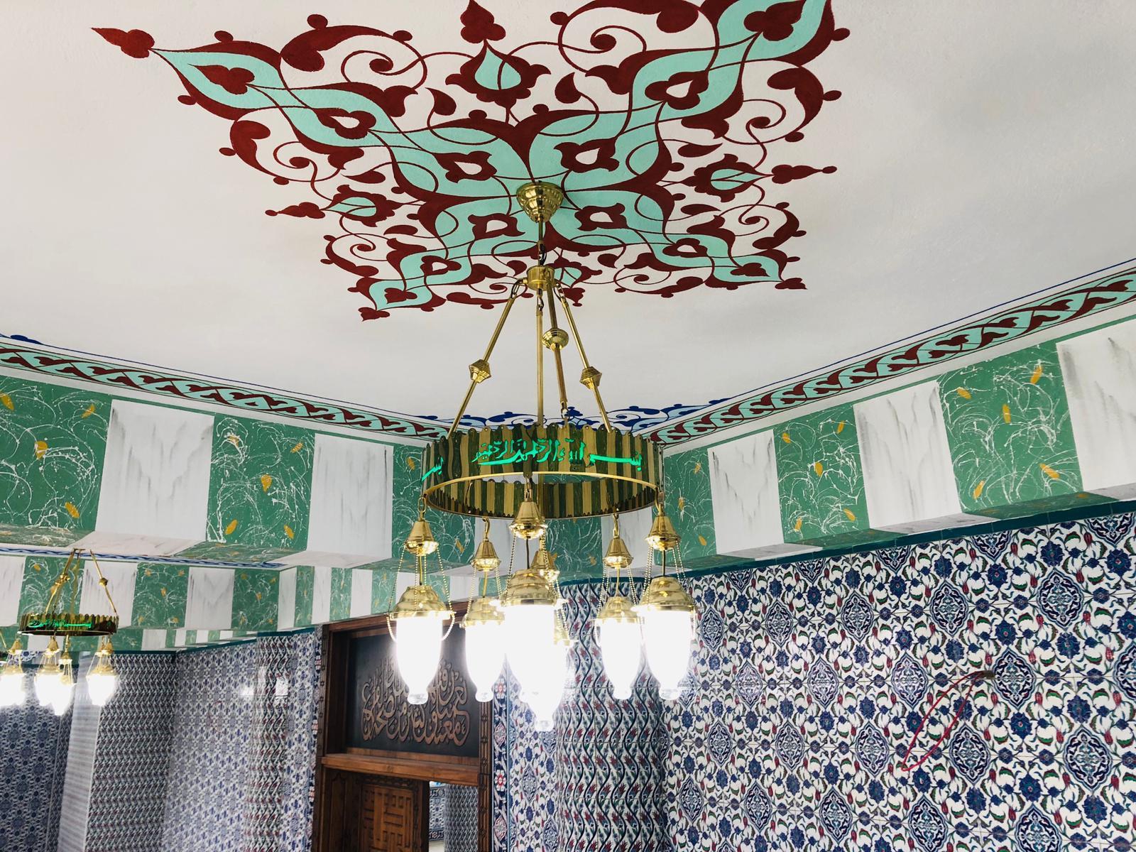 50 5 + 1 bulb mosque chandelier Lale model