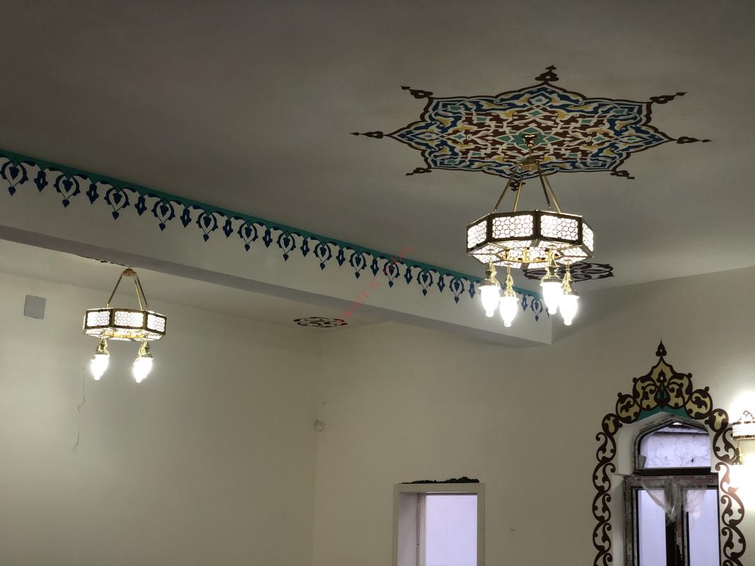 70 LIK (diameter) 7 bulb star model laser cut mosque hotel chandeliers