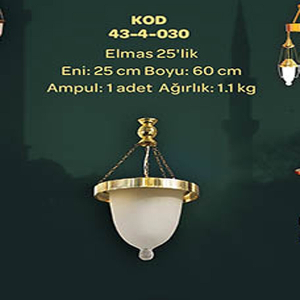 Mihrap avizi 20 einzelne Glühbirne selçuklu Modell