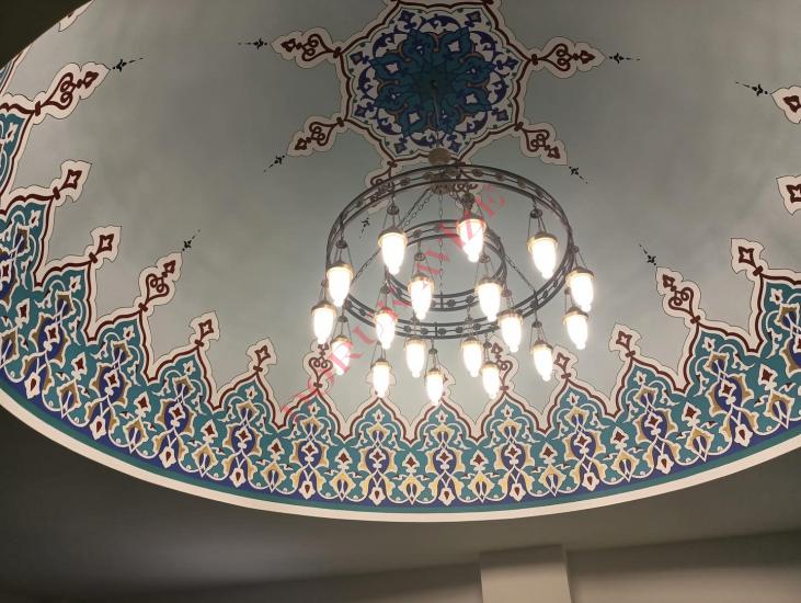 Mimar Sinan Model 1 meter 2 floor Mosque Chandelier